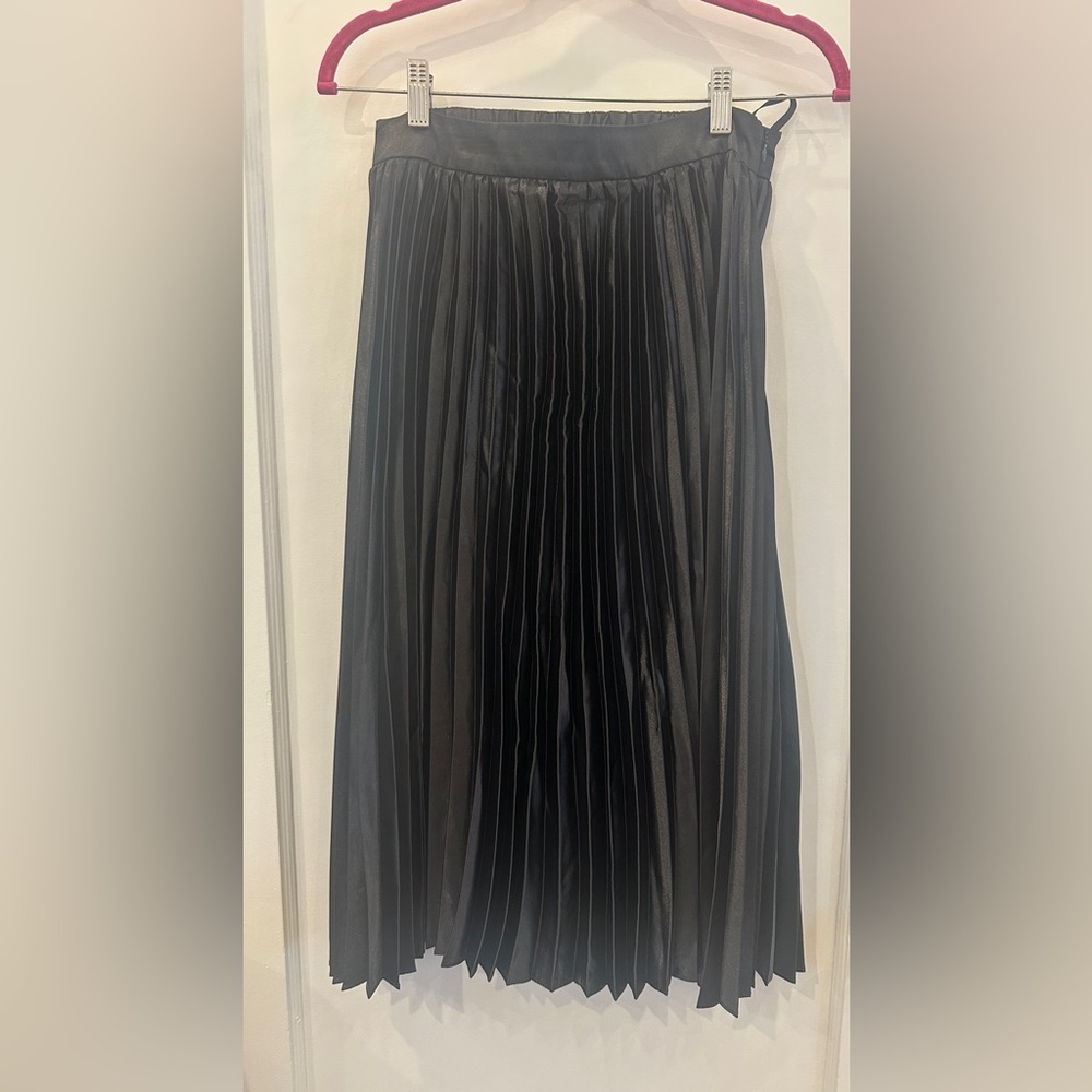 Elegant Black Pleated Skirt